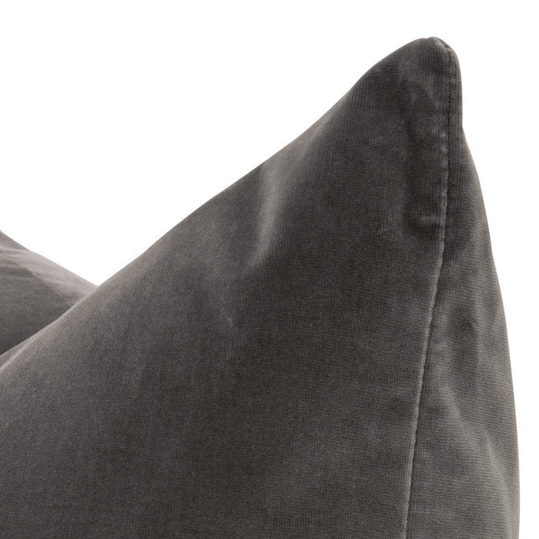 The Basic 22" Dark Dove Velvet Essential Pillow