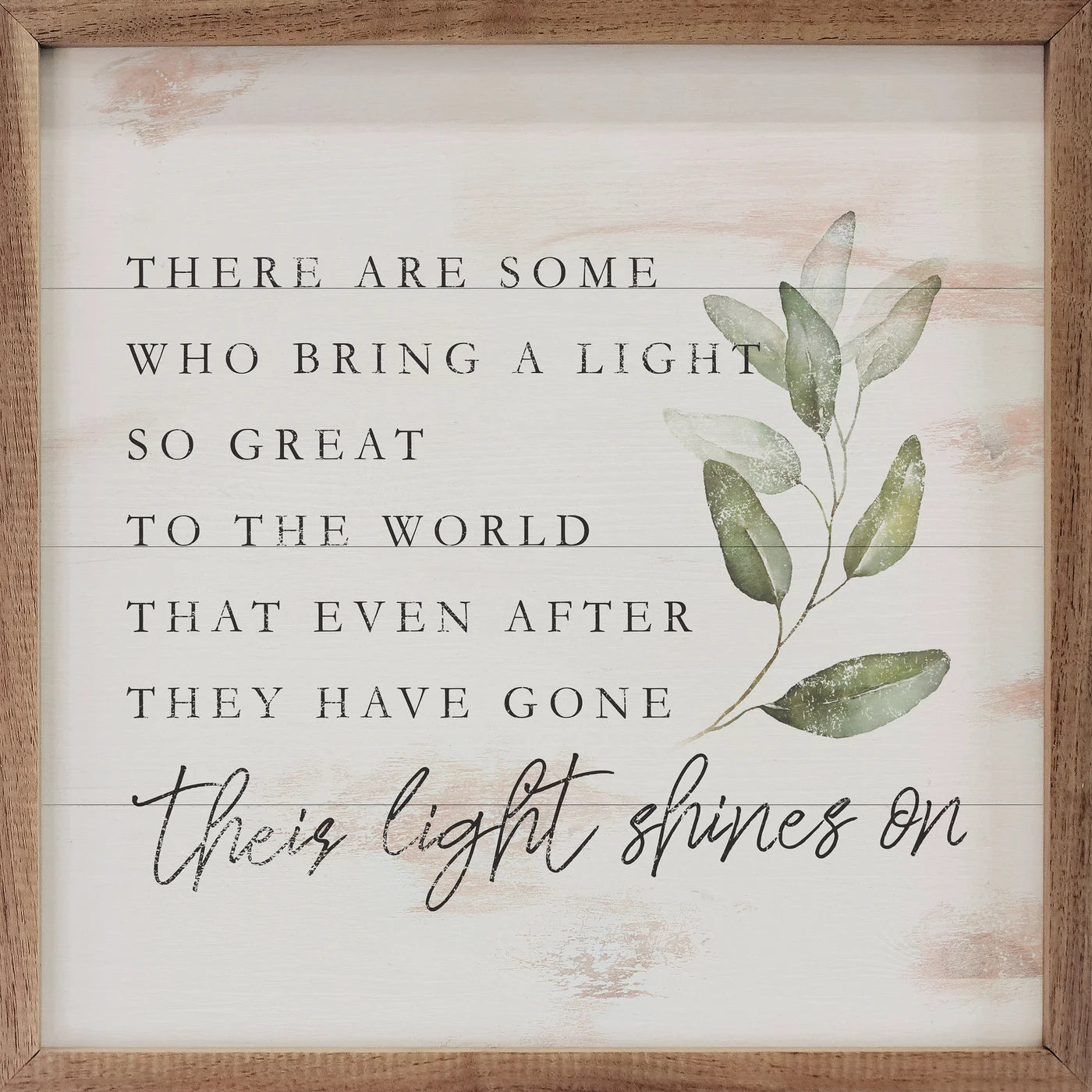 Their Light Shines On Wood Framed Print