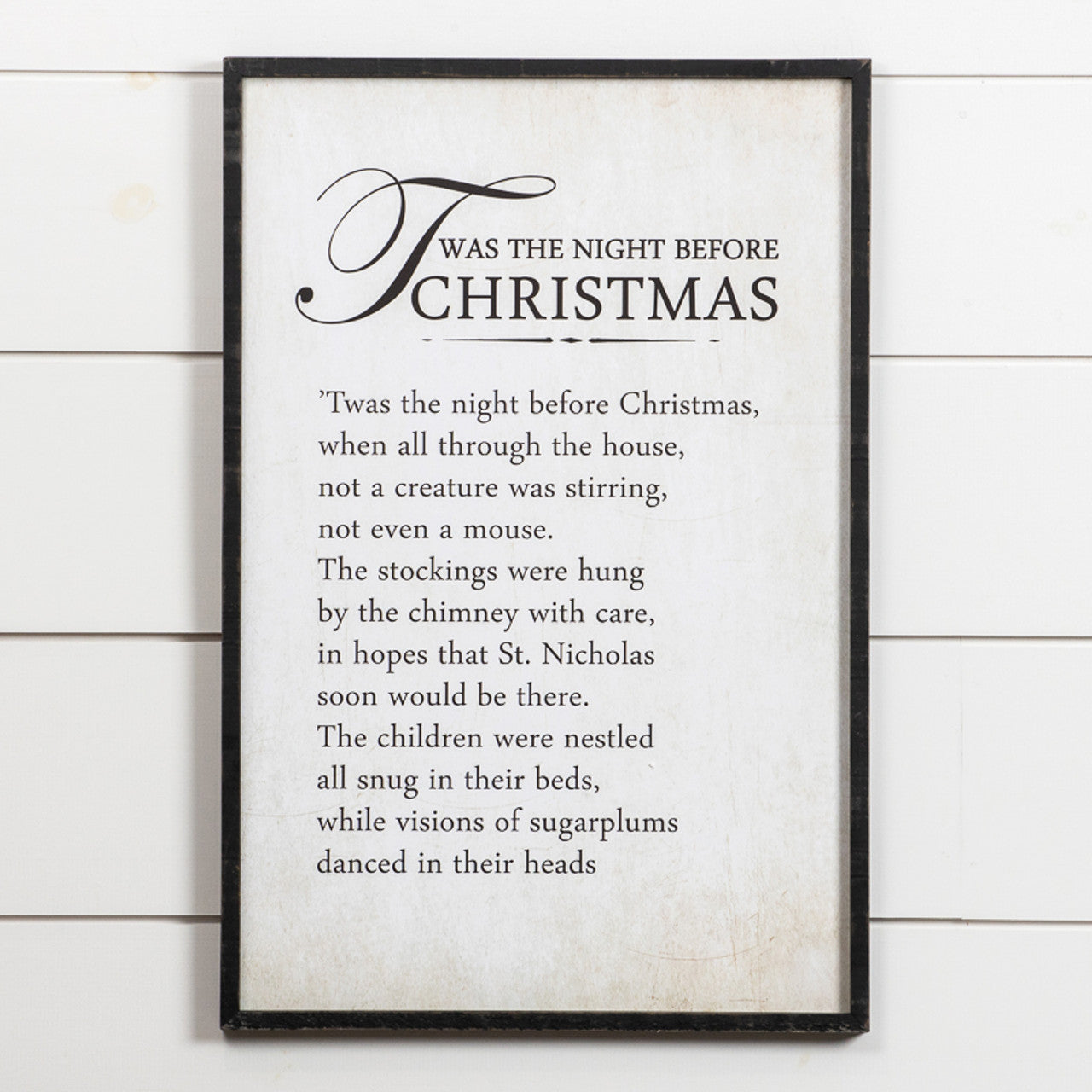 Twas The Night Before Christmas Wood Print