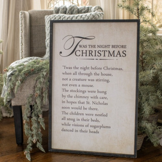 Twas The Night Before Christmas Wood Print