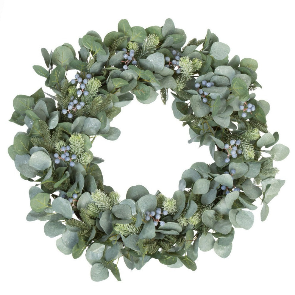 Viburnum Berry and Eucalyptus Door Wreath