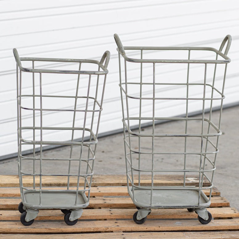 Wire Rolling Storage Basket Set