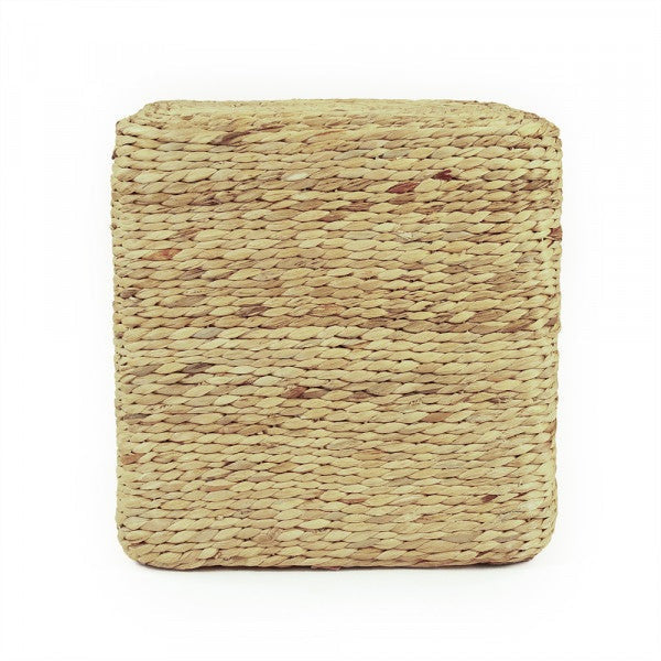 Woven Square Pouf